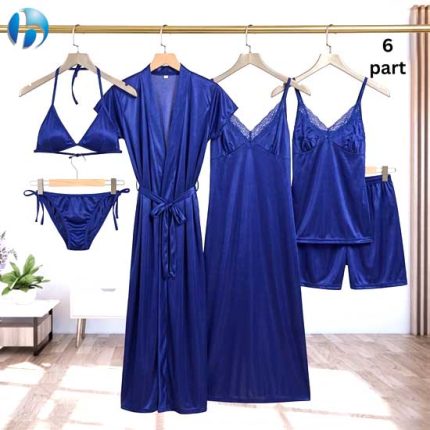 Relax in Style – 6-Piece Sleepwear Set for Women