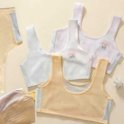 Soft Padded Girls Innerwear Combo – 3 Pcs Pack