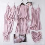 Premium 5 Part Night Dress Set – Free Size Comfort