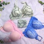 4 Pcs Combo Set – 3 Pcs Comfortable Bra + 1 Pc Soft Panty (Size 32–38)